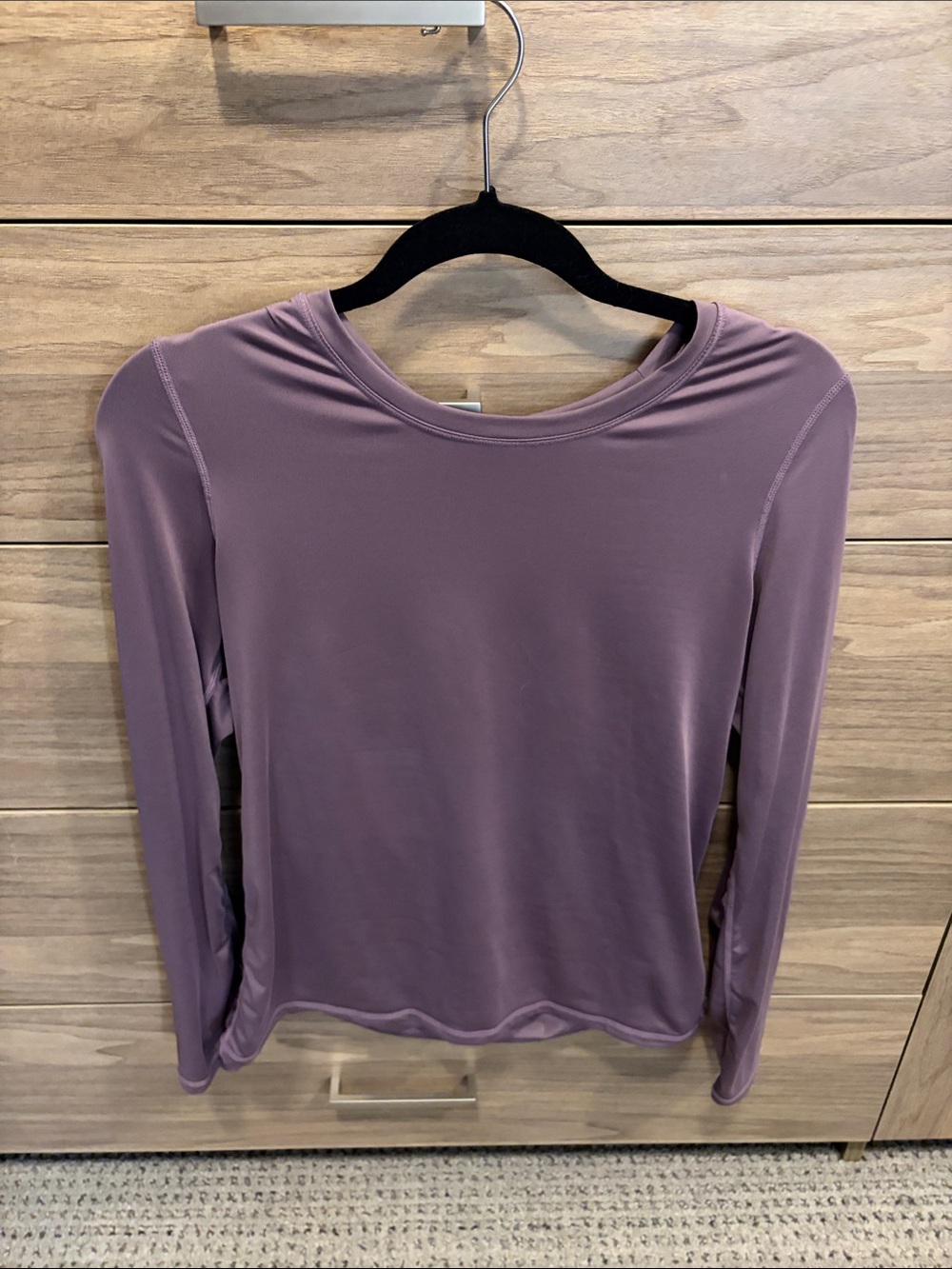 Fabletics Long-Sleeve Crew Top - Mauve